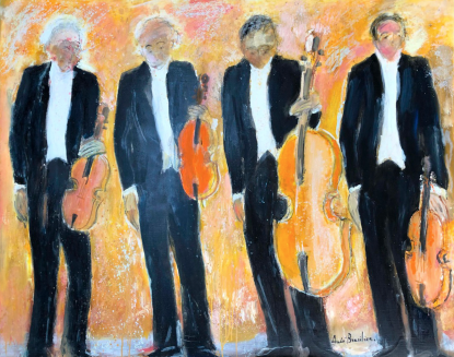 André Brasilier, Quatuor saluant, 2023